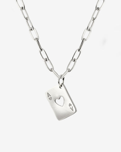 Heart Ace Collana Argento