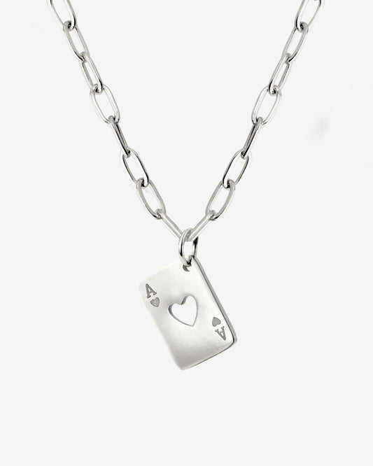 Heart Ace Collana Argento