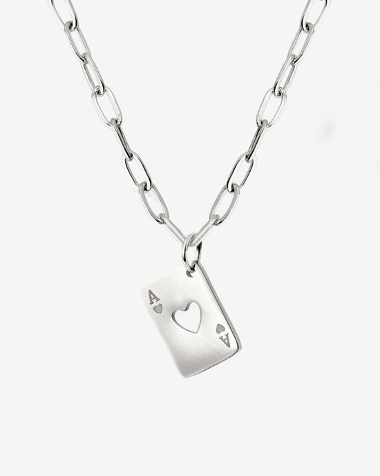 Heart Ace Collana Argento