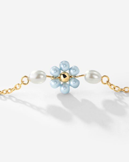 Forever Blue Daisy Collana Oro