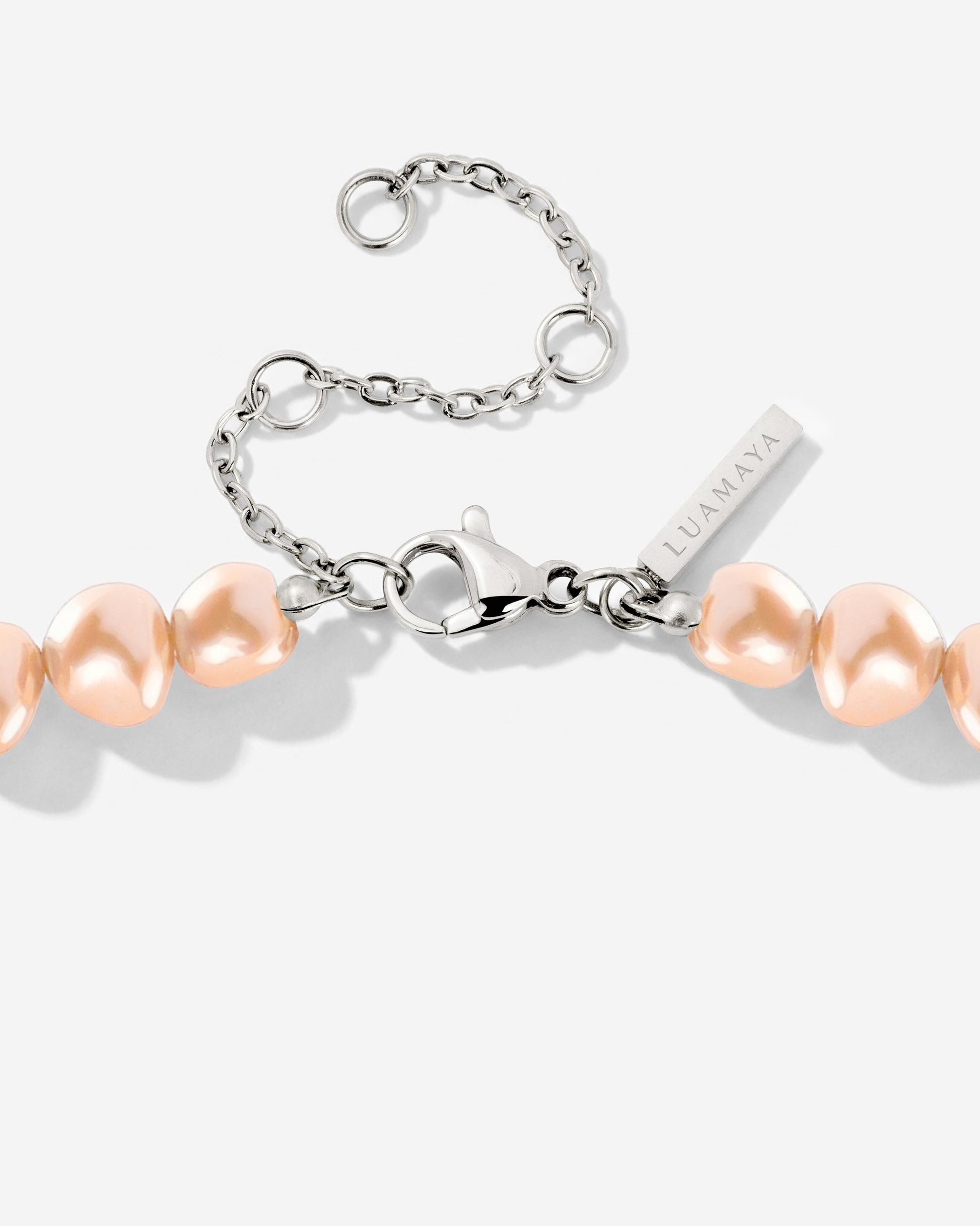 Dusty Rose Perlita Choker Argento