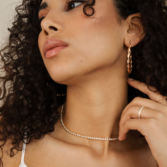 Blaze Choker Oro Rosa