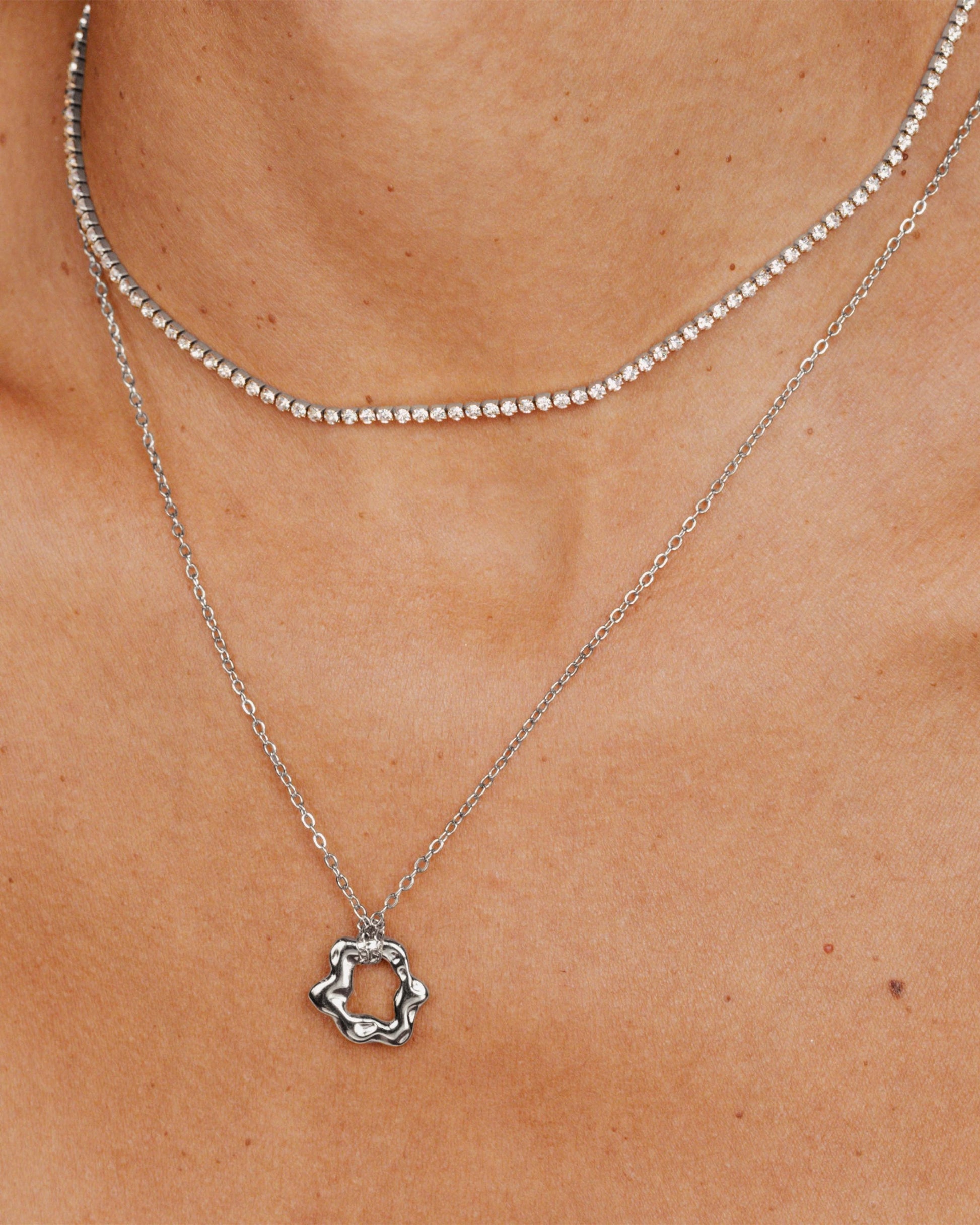 Melting Donut Collana Argento
