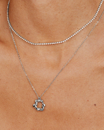 Melting Donut Collana Argento