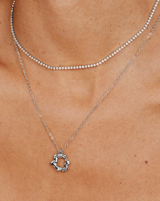 Melting Donut Collana Argento