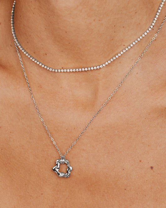 Melting Donut Collana Argento