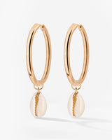 Ocean Whisper Sierra Hoop Set Large Oro Rosa