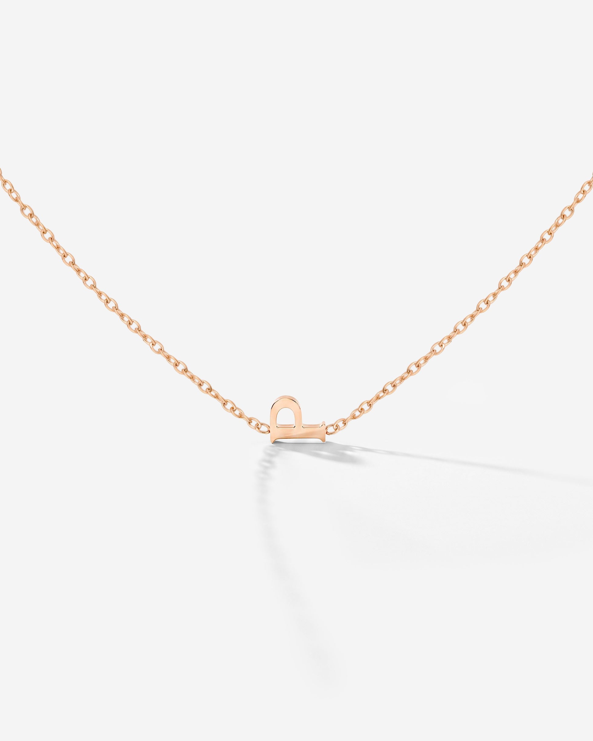 Tiny Letter Necklace