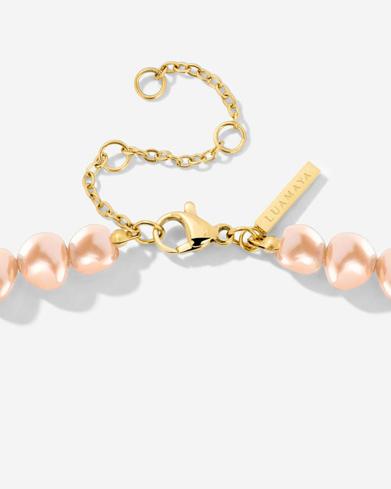 Dusty Rose Perlita Choker Oro