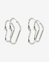 Heartily Hoop Set Argento