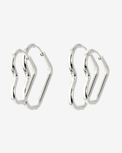 Heartily Hoop Set Argento