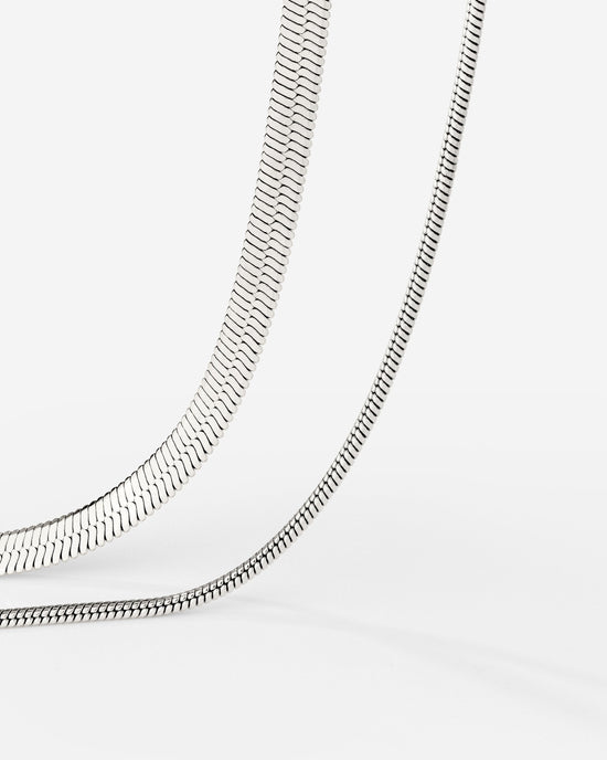 Snake Chain Bundle Argento