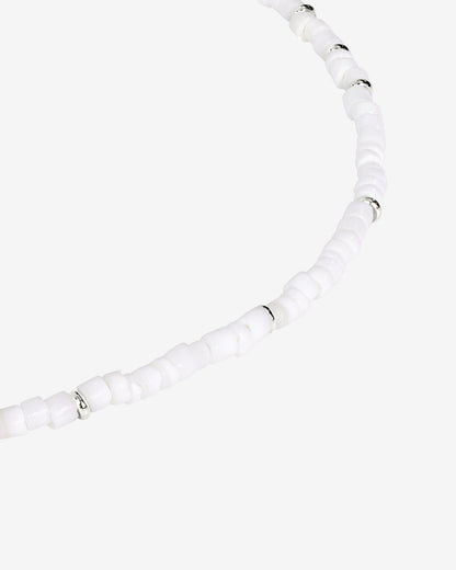 Puka Shell Collana Argento