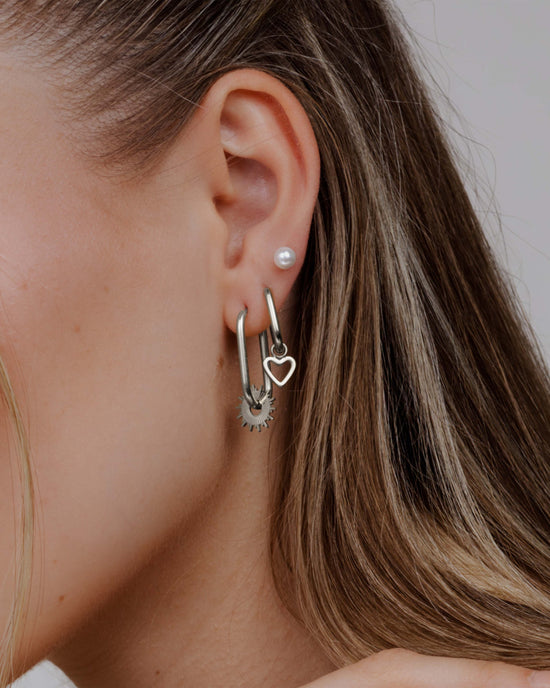 Pretty Pearl Studs Argento