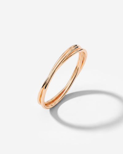 Tiny Trio Anello Oro Rosa
