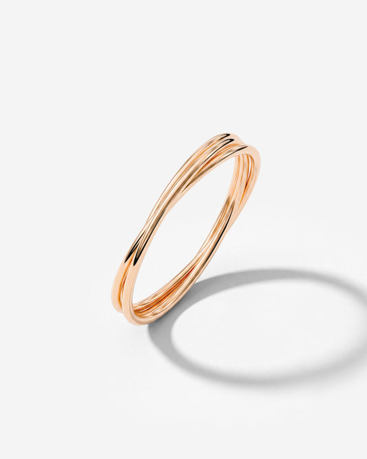 Tiny Trio Anello Oro Rosa