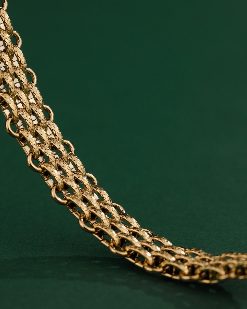 Bold Mesh Collana Argento