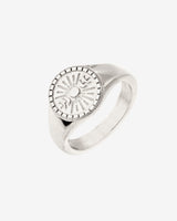 Power Krissi Signet Anello Argento