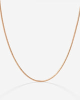 Squared Snake Chain Collana Oro Rosa