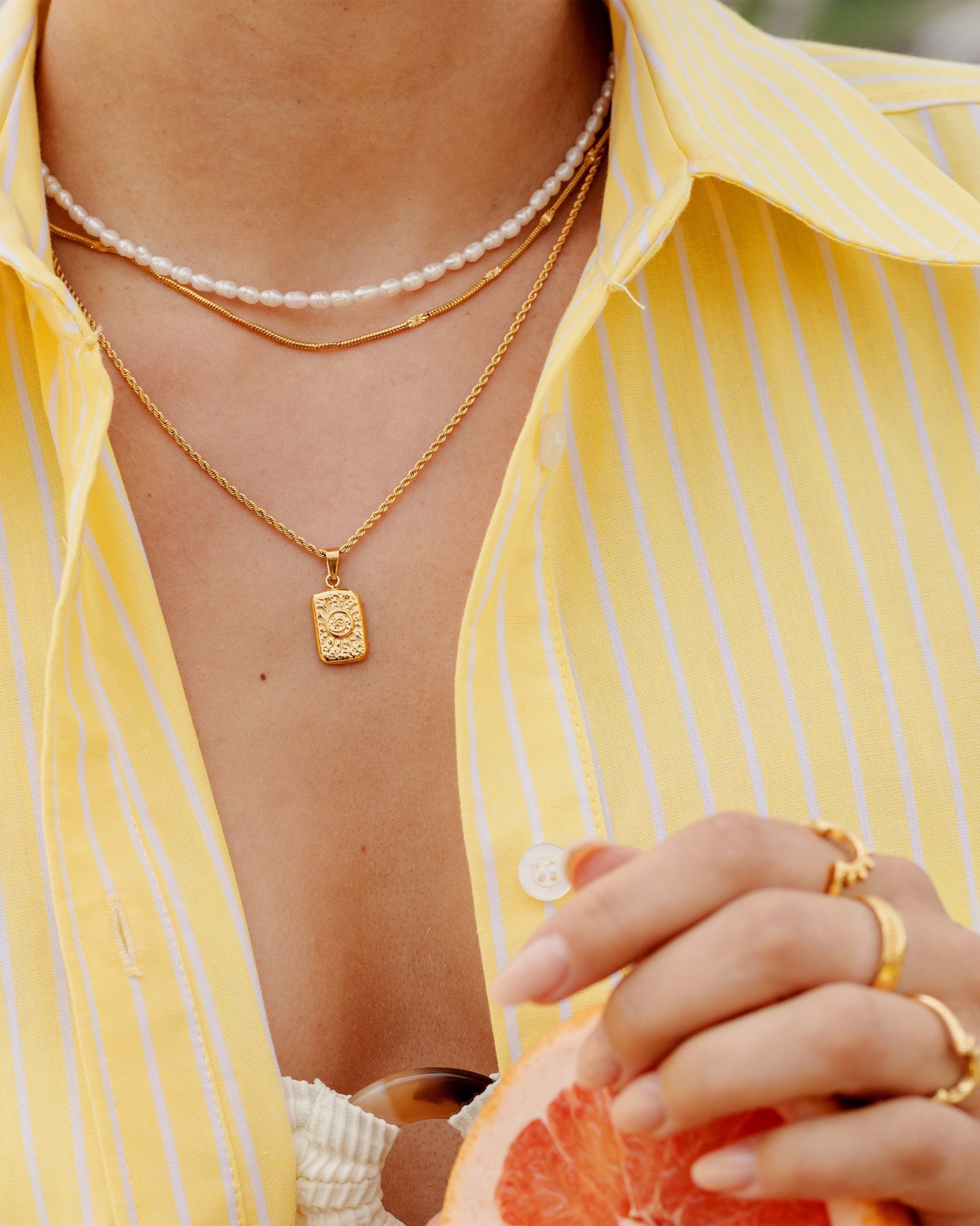 Sun Lover Pendant Collana Oro