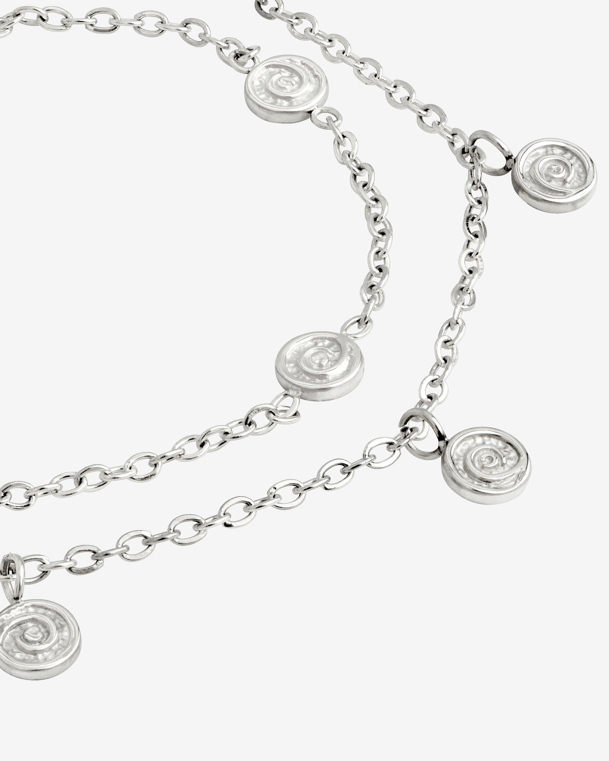 Swirl'n Double Cavigliera Argento