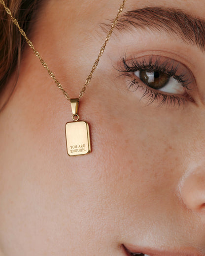 You are enough Collana Oro