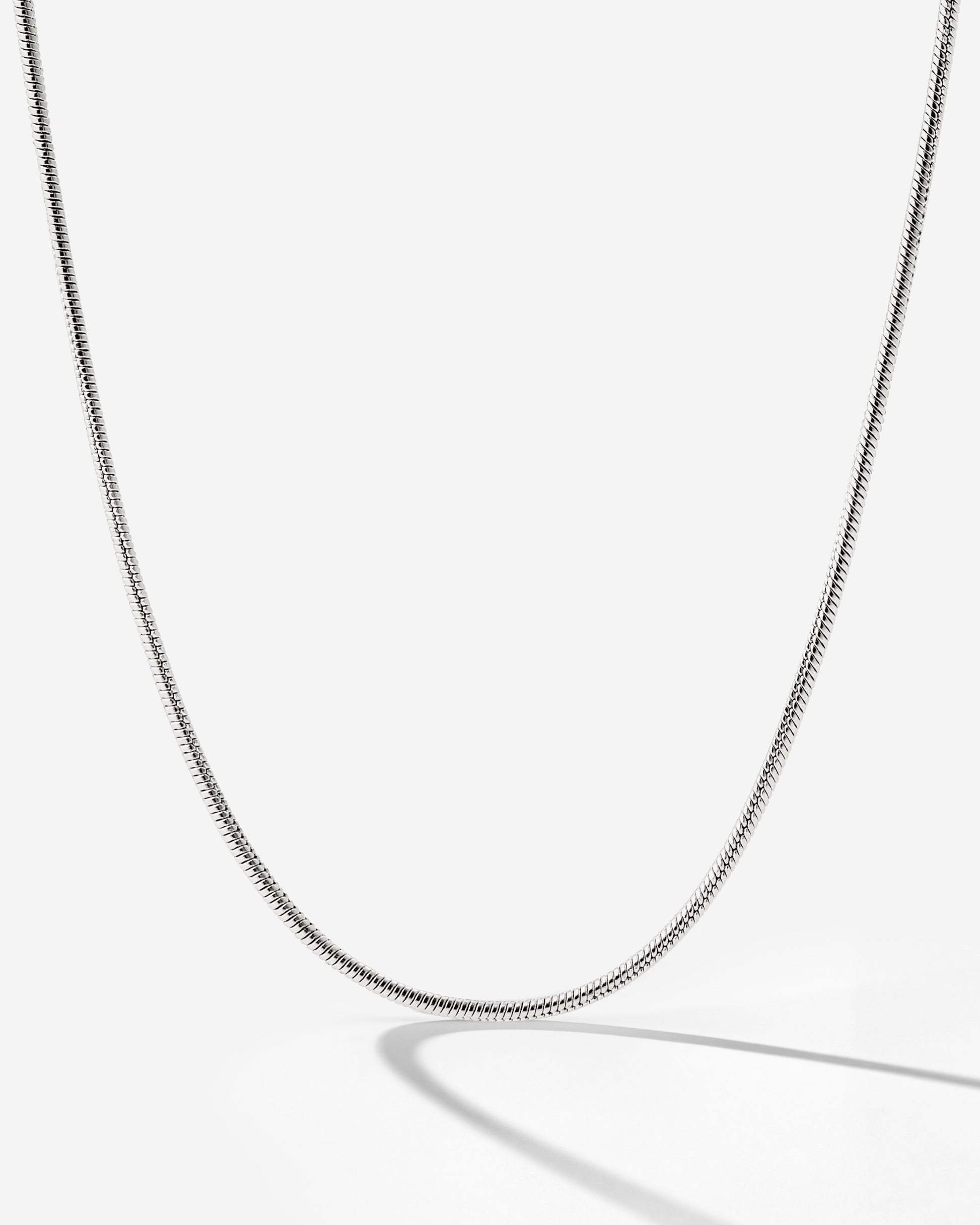 Slim Round Snake Collana