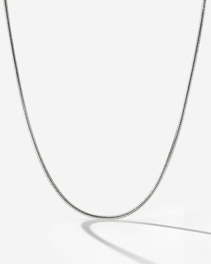 Slim Round Snake Collana