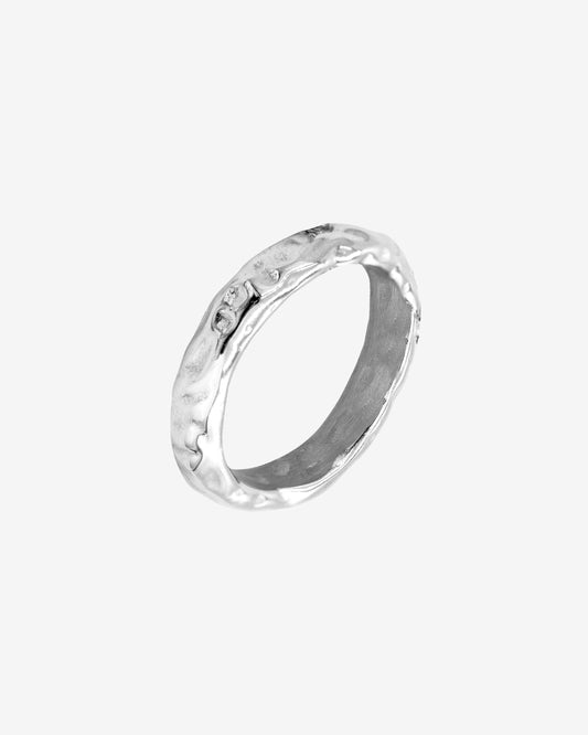 Hammered Unity Anello Argento