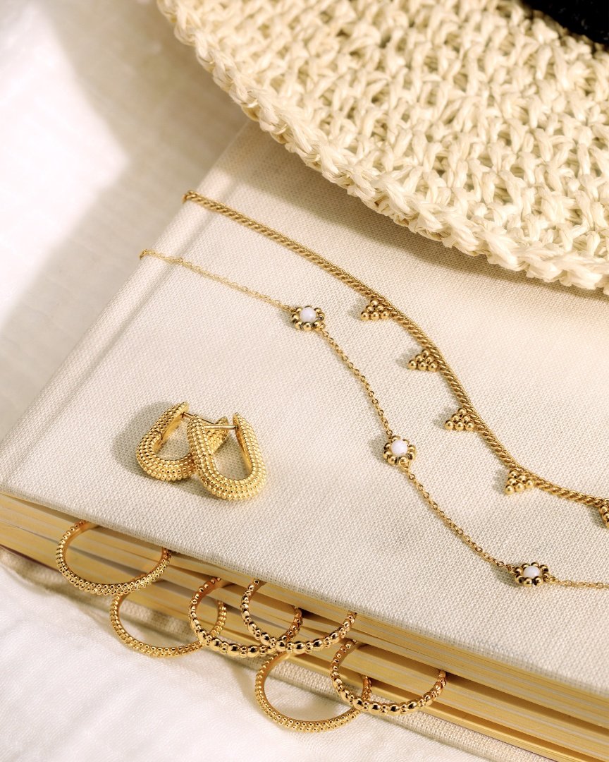 Flower 'n' Beads Collana Argento