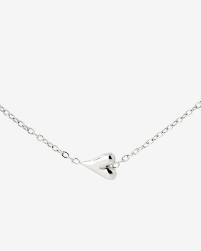 Flowy Heart Collana Argento