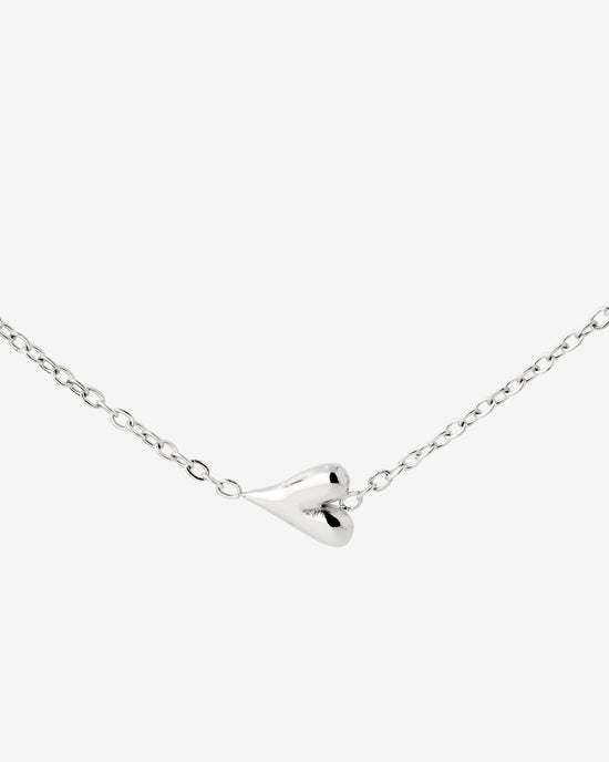 Flowy Heart Collana Argento