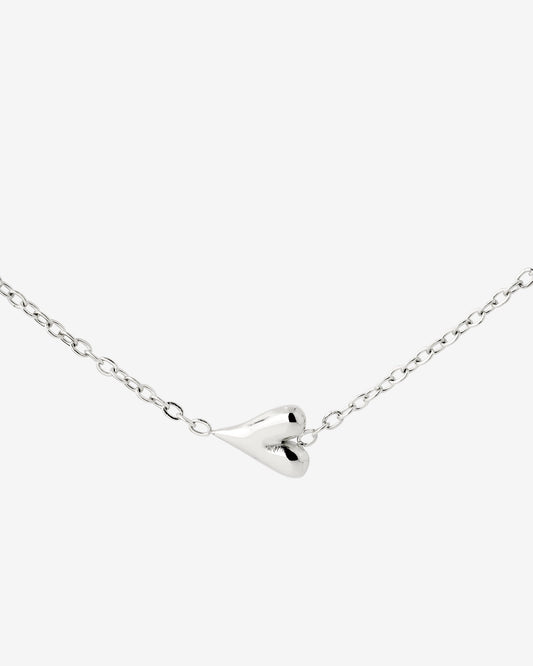 Flowy Heart Collana Argento