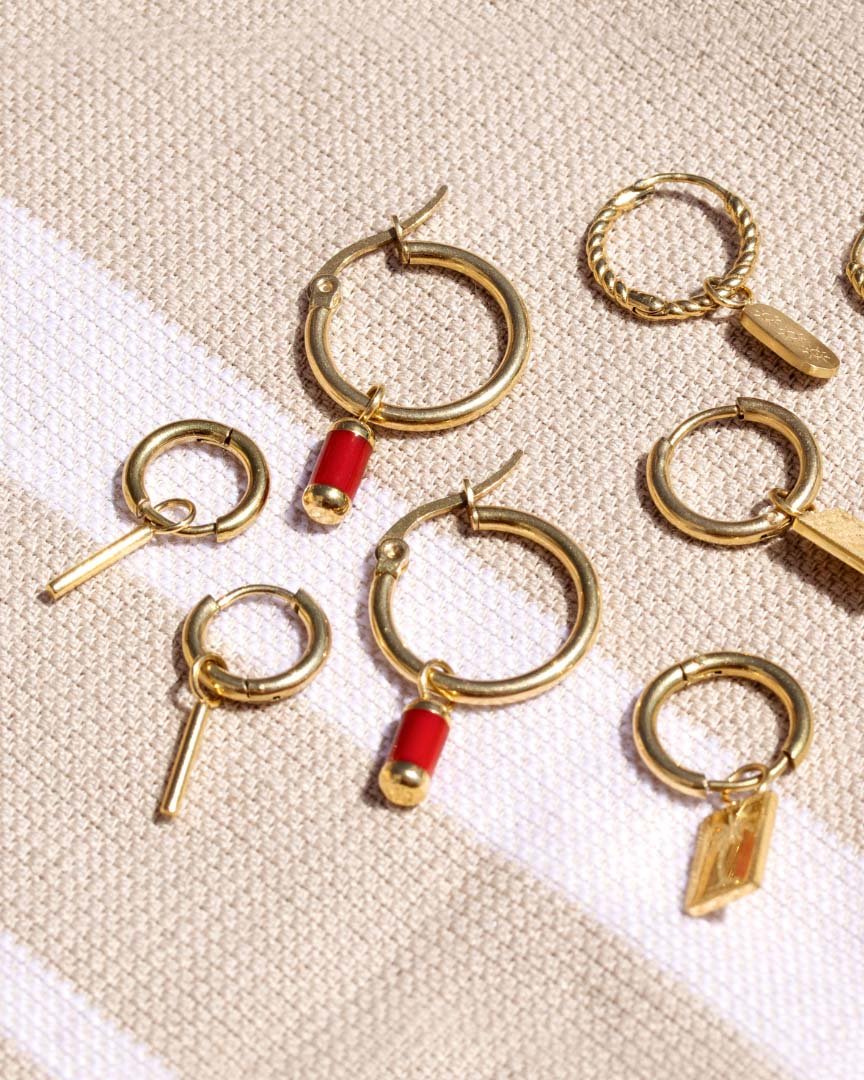 The Spine Hoop Set Baby Argento