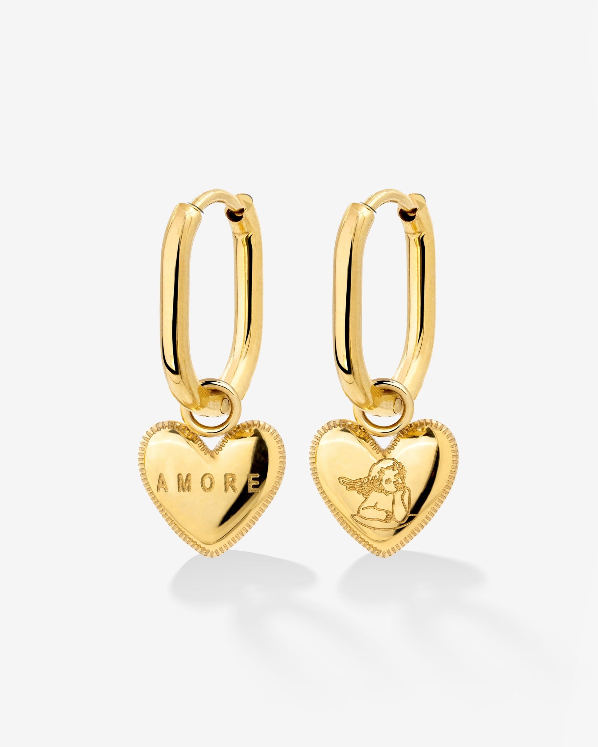 Amore Mio Oval Hoop Set Baby Oro