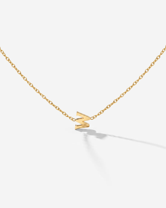 Tiny Letter Necklace