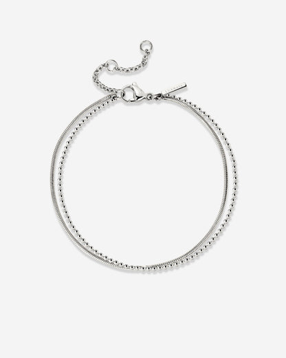 Duo Beads Bracciale Argento