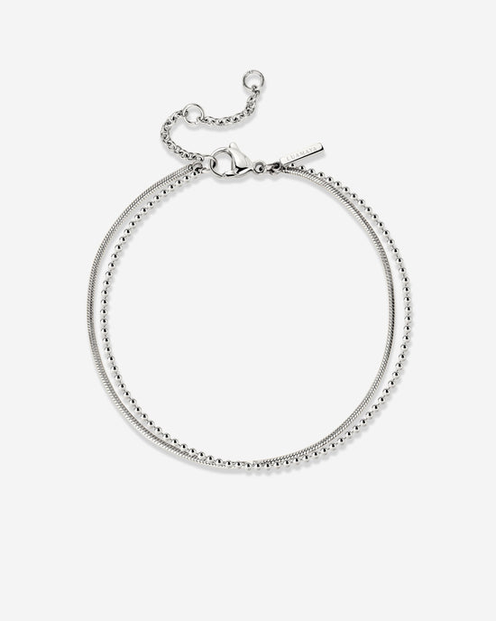 Duo Beads Bracciale Argento