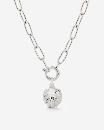 Ocean Lovers Oval Links Collana Set Argento