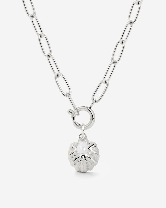 Ocean Lovers Oval Links Collana Set Argento