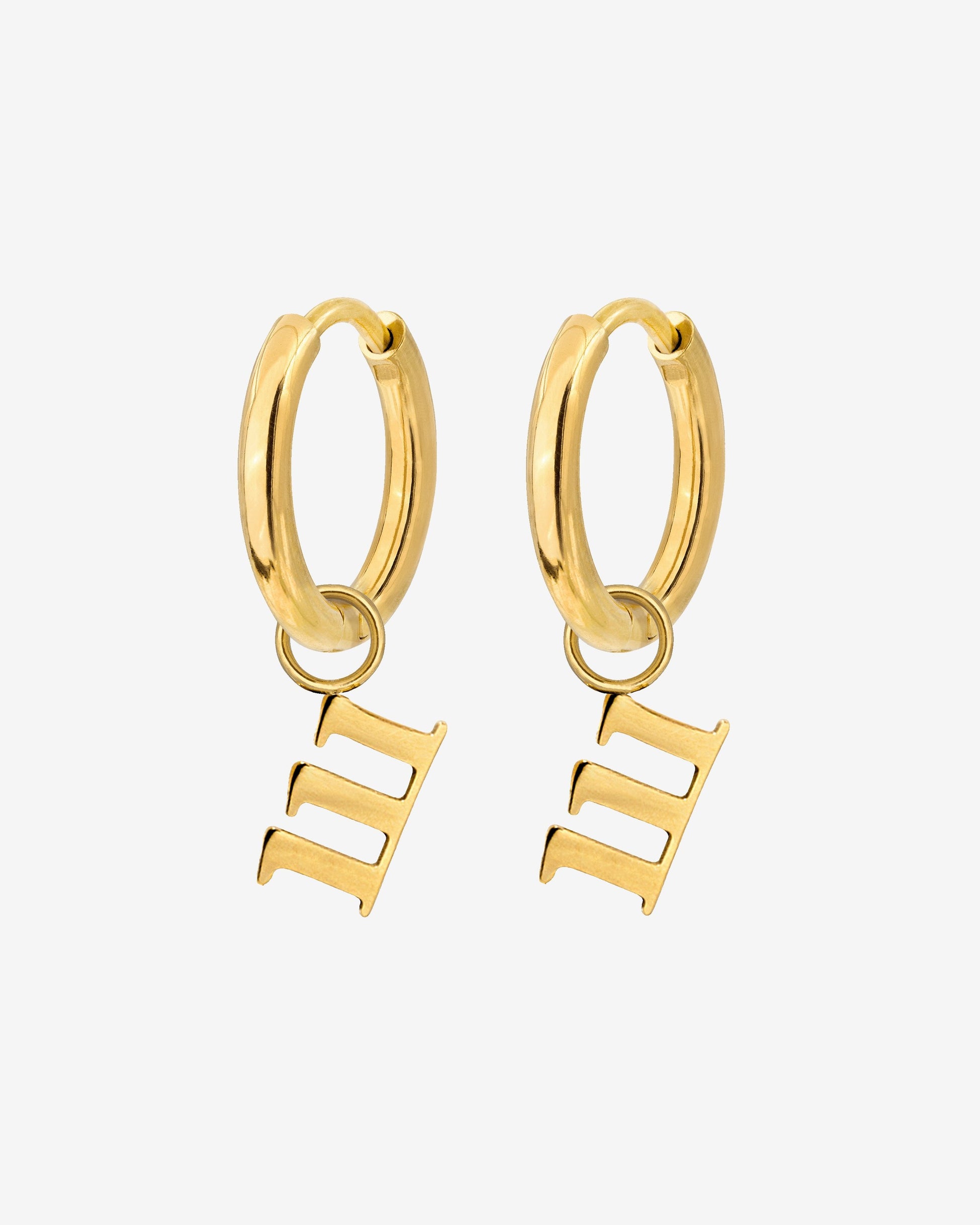Angel Number 111 Hoop Set Small Oro