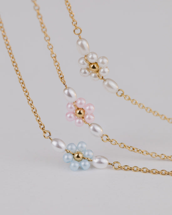 Forever Blue Daisy Collana Oro