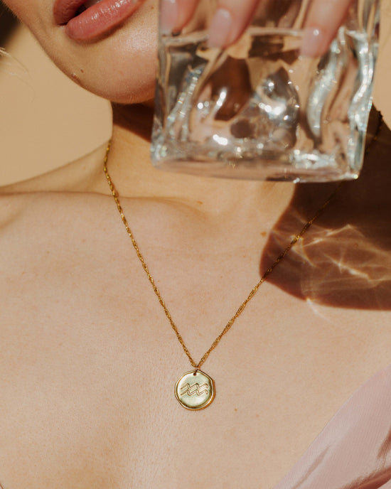 Zodiac Collana - Acquari Oro