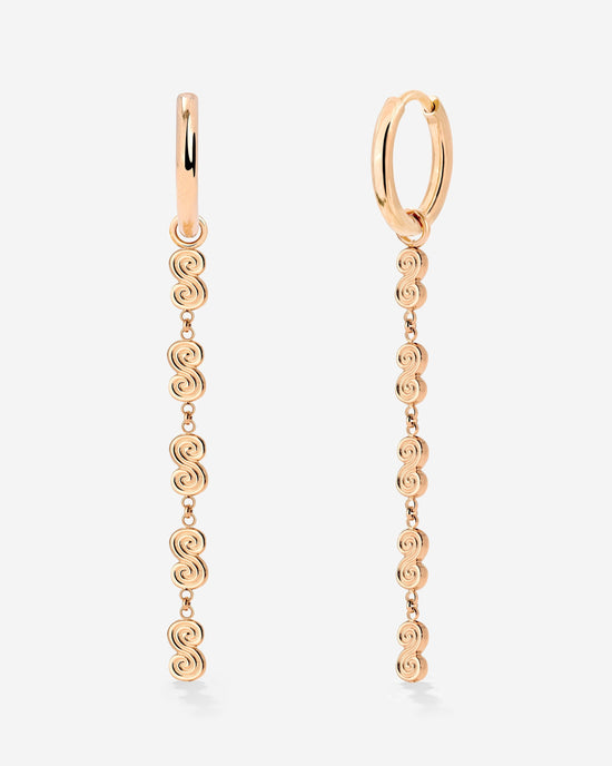 Serpent's Whisper Hoop Set Small Oro Rosa