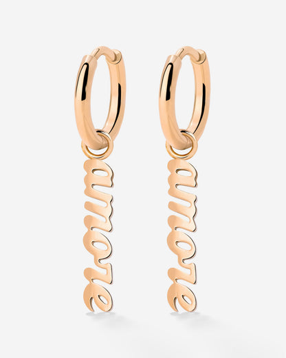 Amore puro Hoop Set Small Oro Rosa