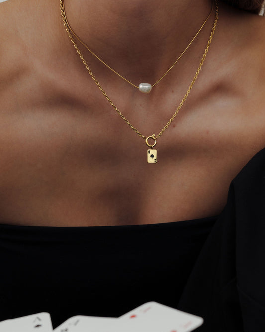 Aced Rope Chain Collana Set Oro