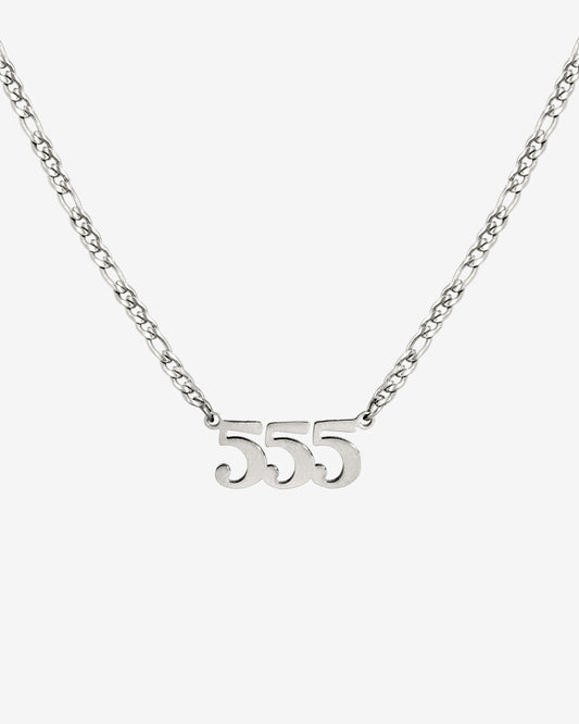 Angel Number Collana Argento 555