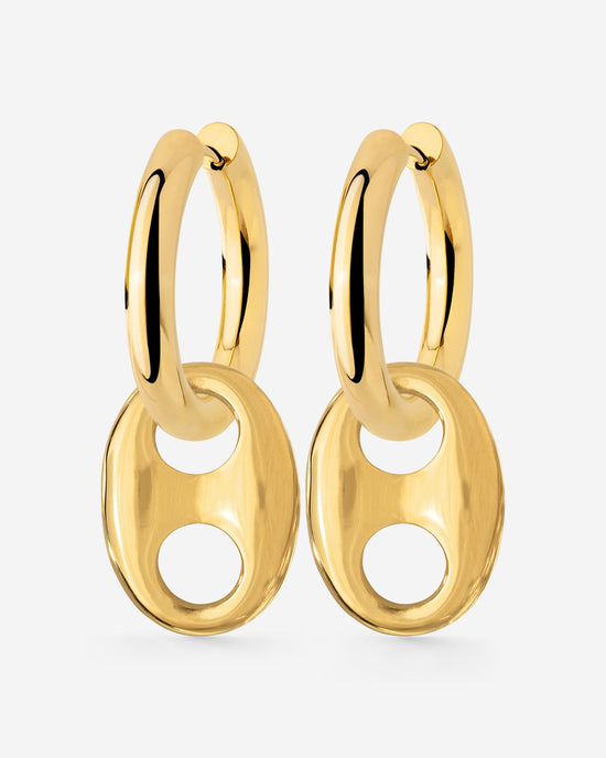 Chunky Gem Find Hoop Set Medium Oro