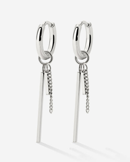 This and That Hoop Set Small Argento