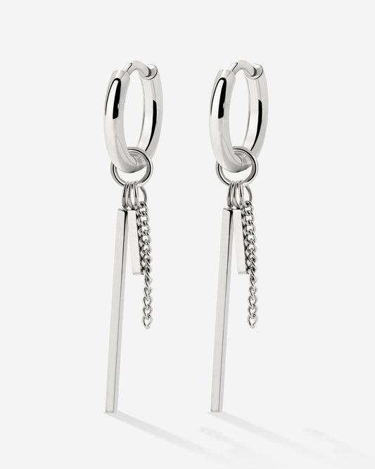 This and That Hoop Set Small Argento